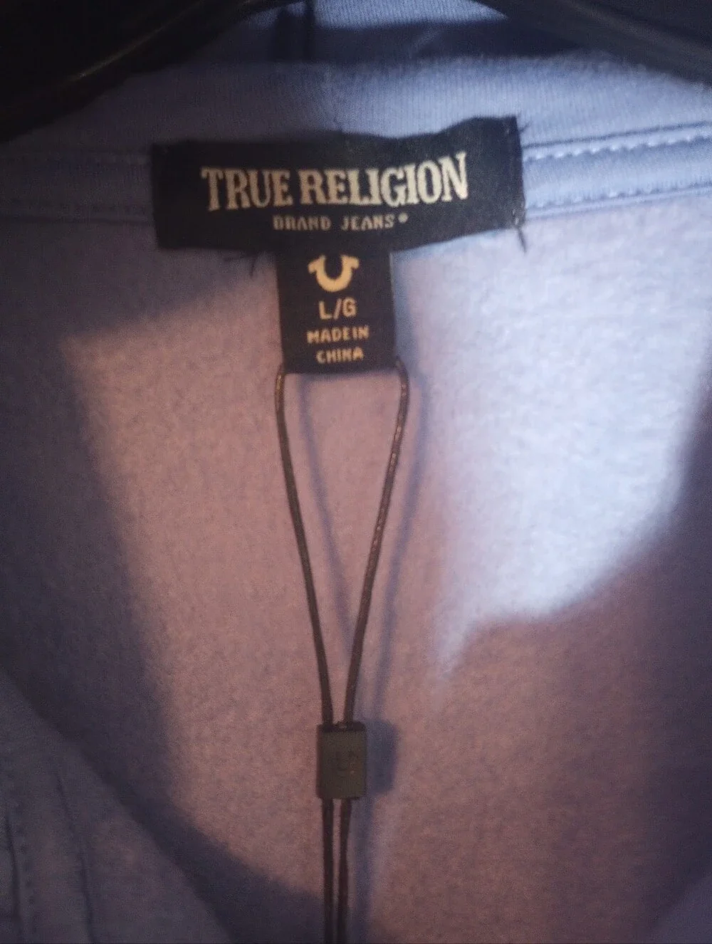 Y2K True Religion Jeweled Logo Crystal Wings Zip Up Varsity Jacket Hoodie Fleece